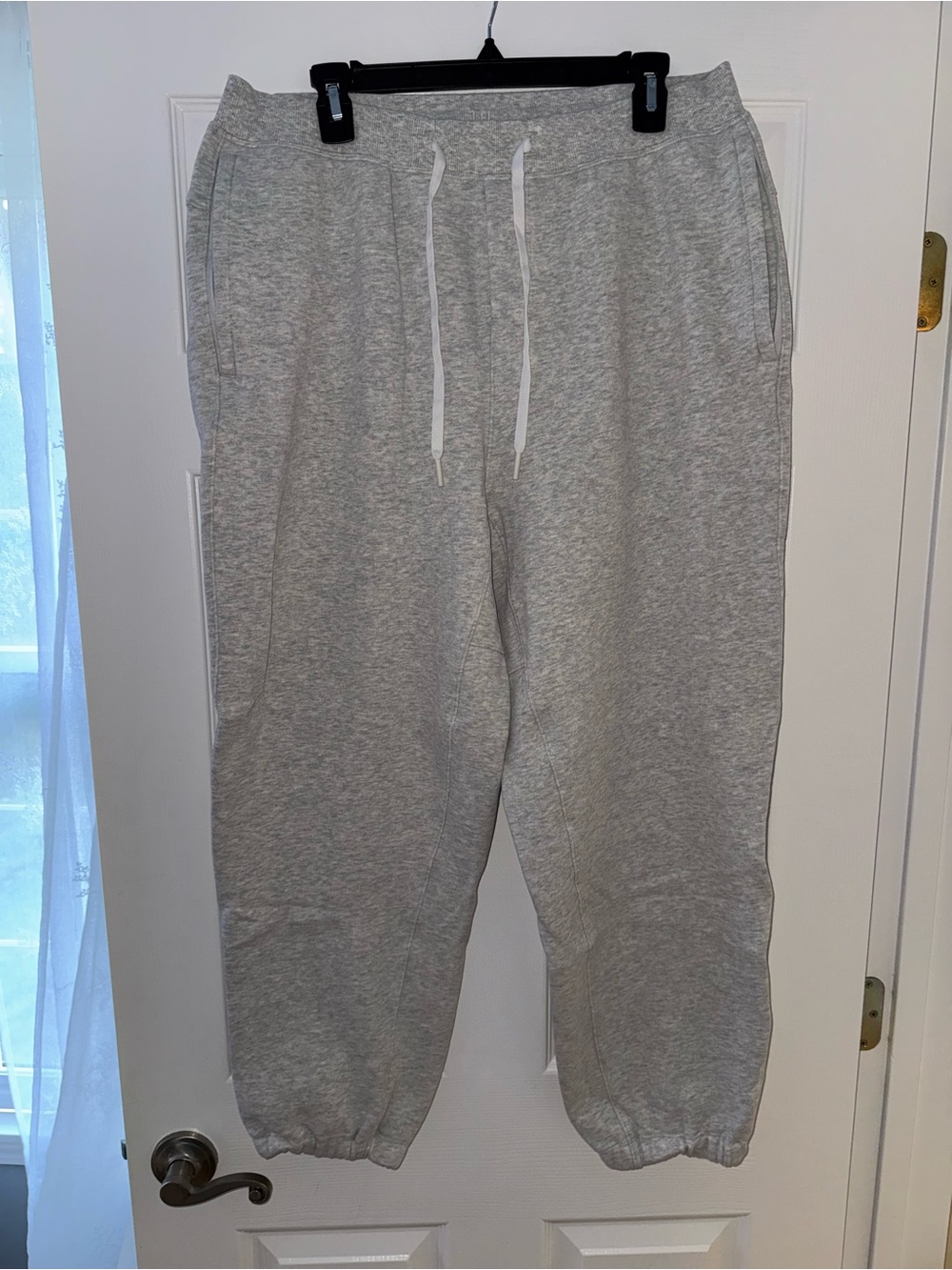 lululemon athletica Light Gray Men's Sweatpants with Drawstring